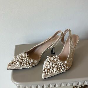 Beaded dressy shoes